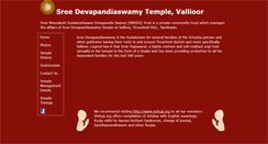 Desktop Screenshot of devapandiaswamy.com